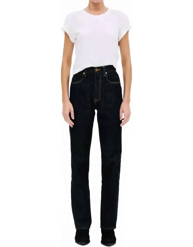 High Rise Straight Leg Jeans