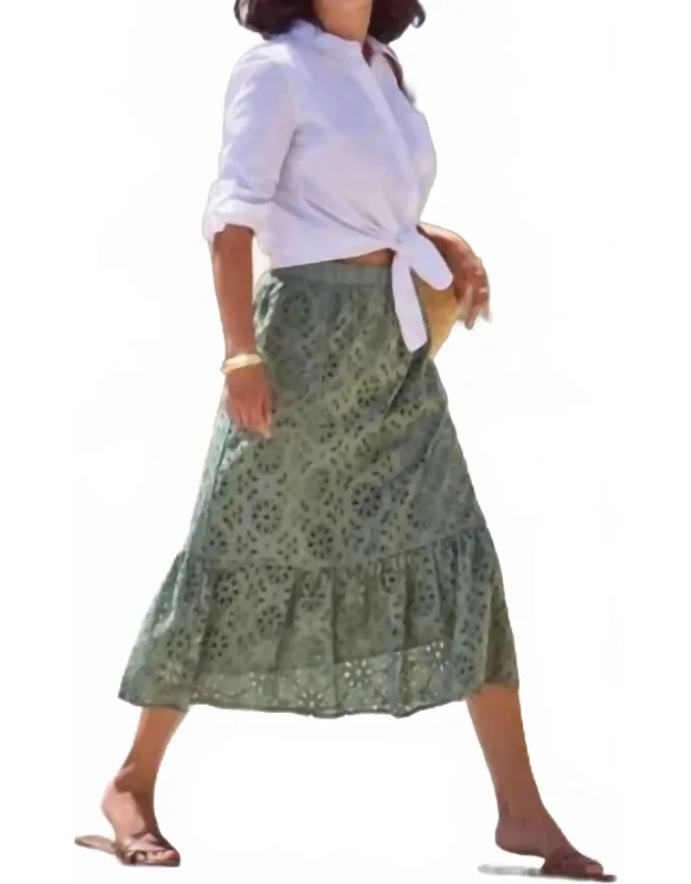 Pull On Skirt With Lining