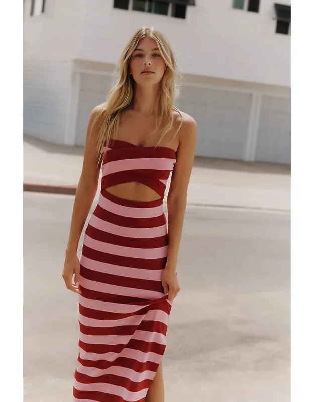 Cutout Knit Maxi Dress