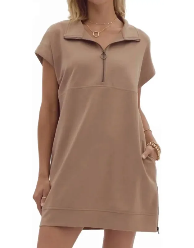 Short Sleeve Sweater Dress