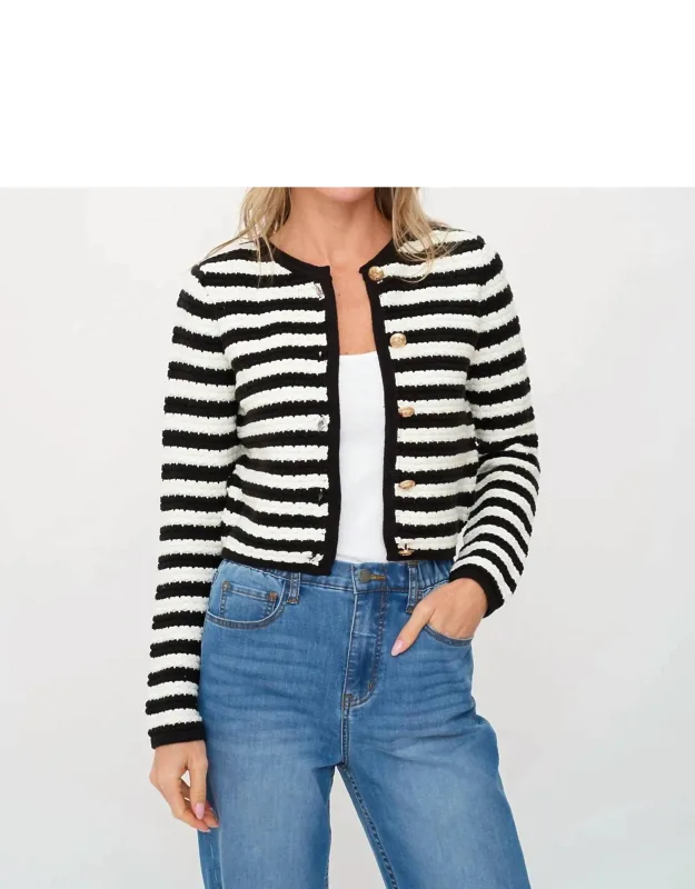 Stripe Cardigan