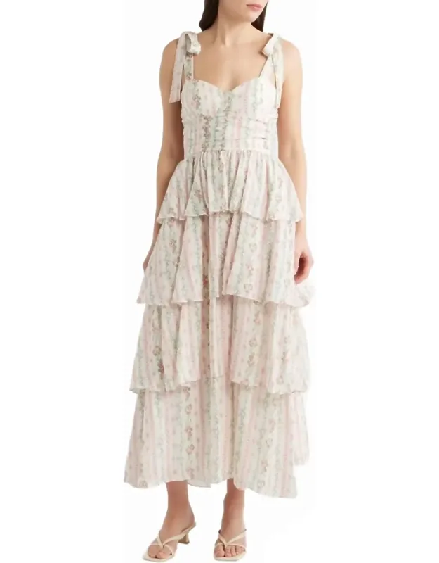 Floral Printed Tiered Dress