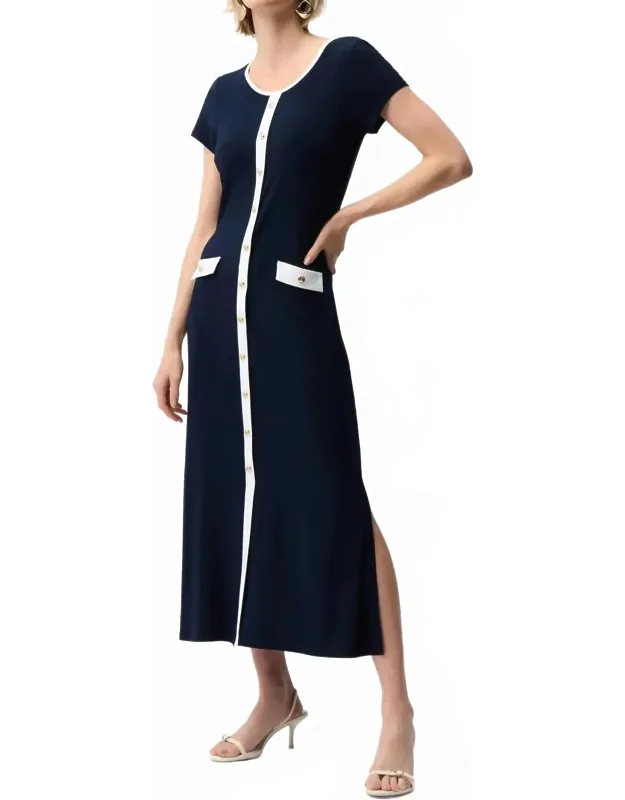 Color Block Midi Dress