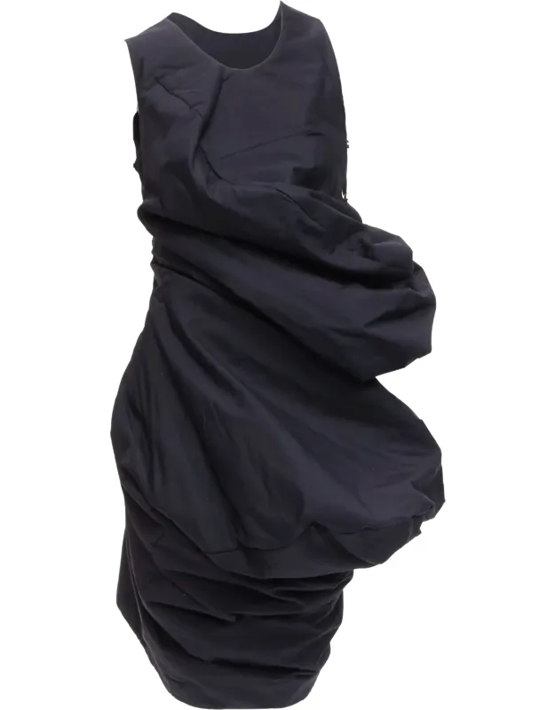 Lumps Bumps Circle Cut Asymmetric Dress