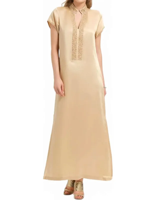 3/4 Sleeve Caftan Dress