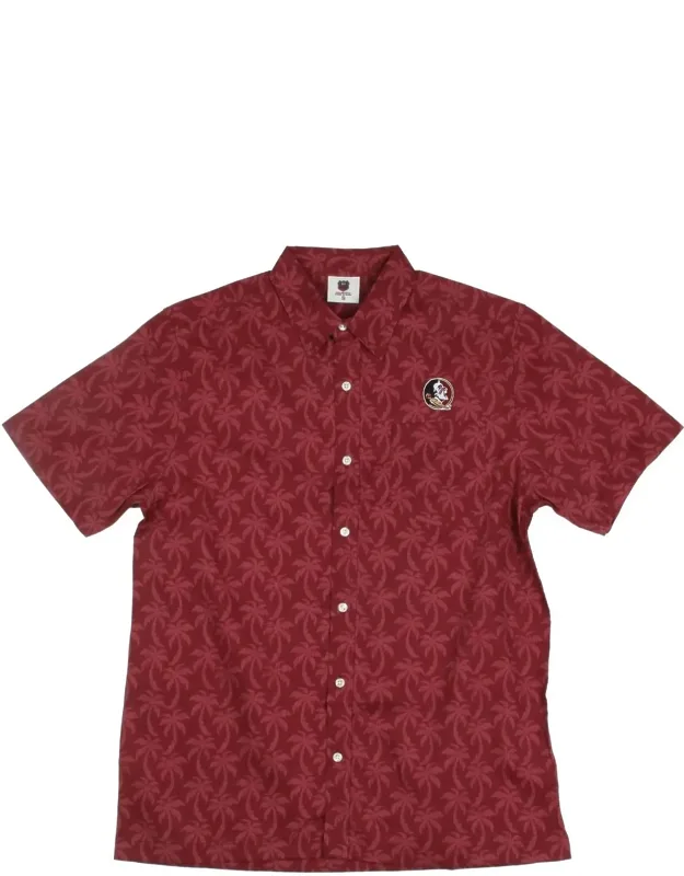 Florida State Seminoles Palm Short Sleeve Shirt