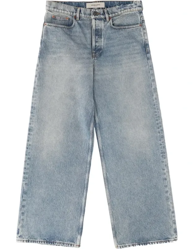 Relaxed Wide-leg Cotton Jeans