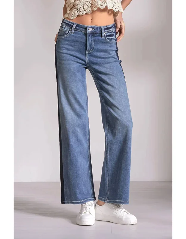 Track Jeans With Stripe