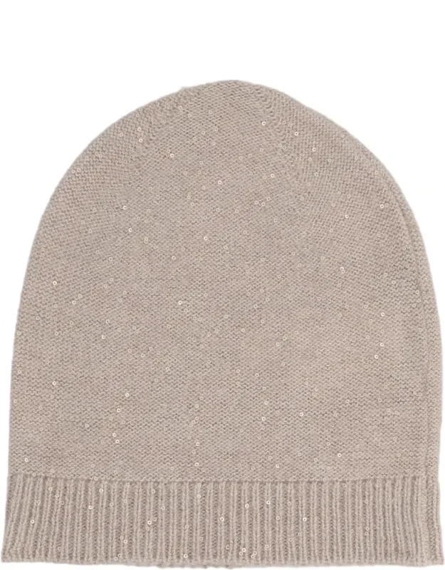Sequined Wool-blend Knitted Hat