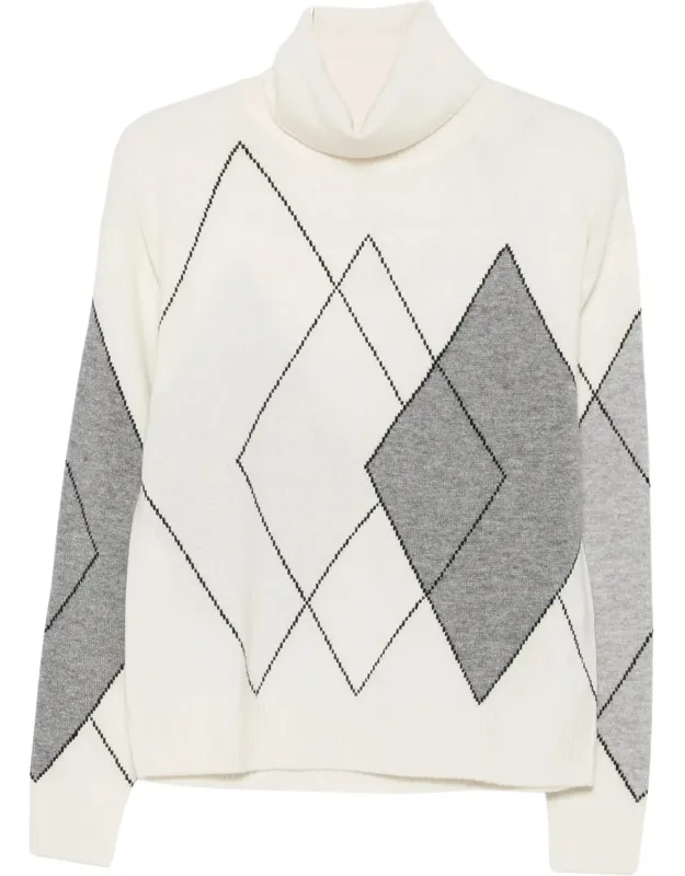 Argyle Wool-blend Sweater