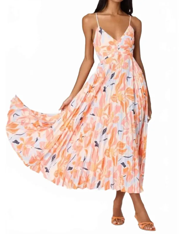 Midi Dress In Floral