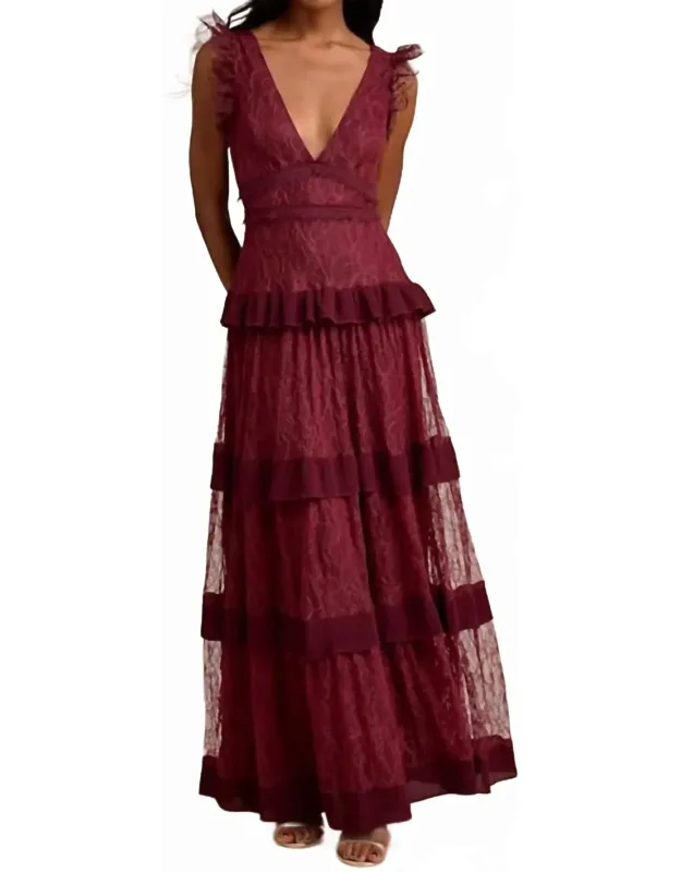 Ruffled Tiered Maxi Dress