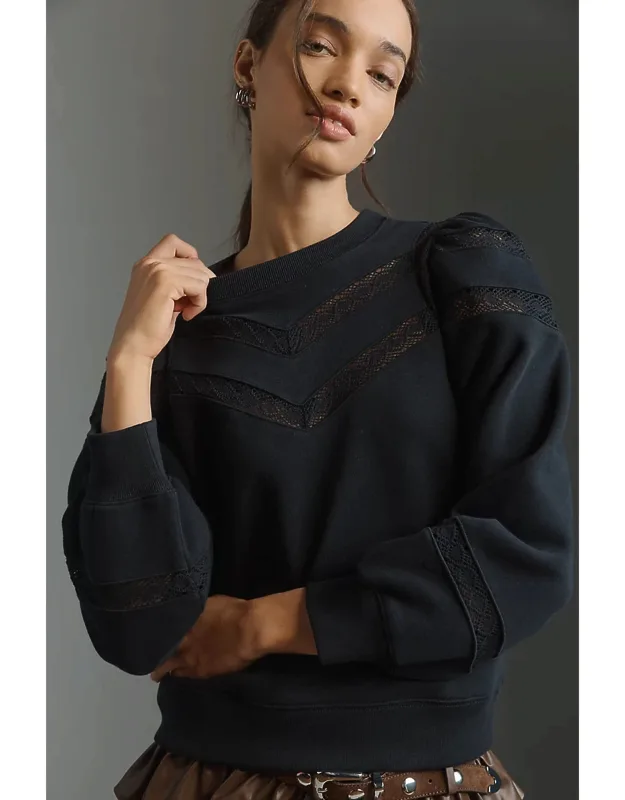 Isles Crew-neck Lace Pullover