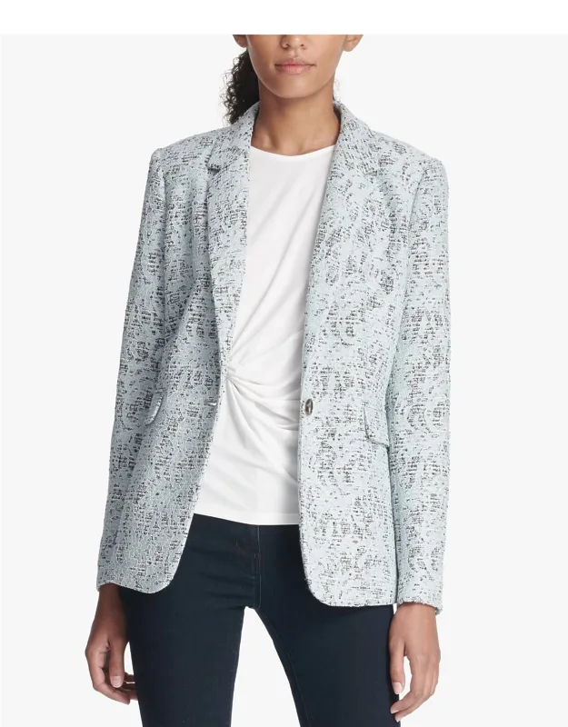 Bonded Lace One Button Coat