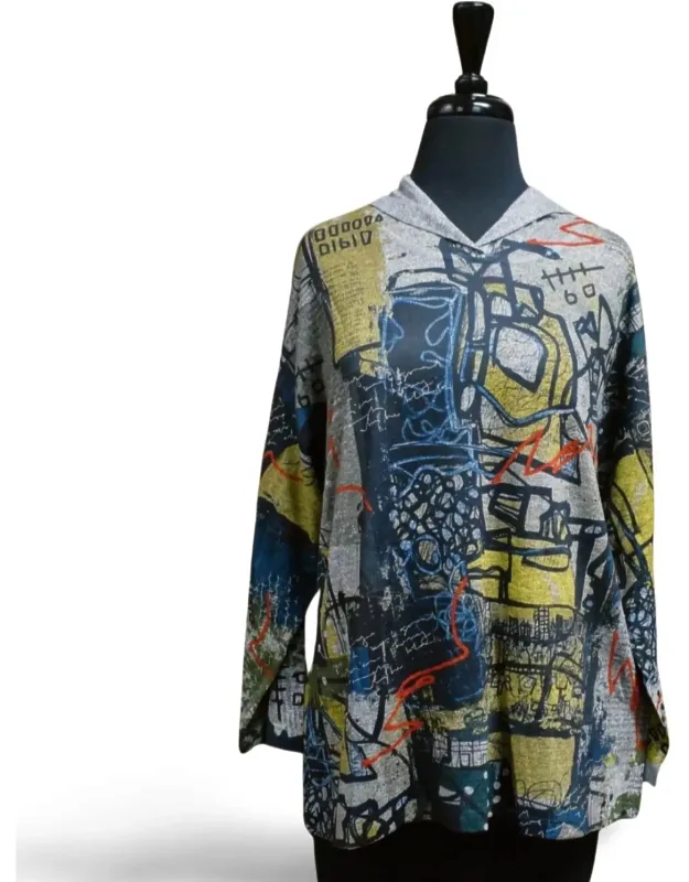 Sun City Hooded Pullover Top