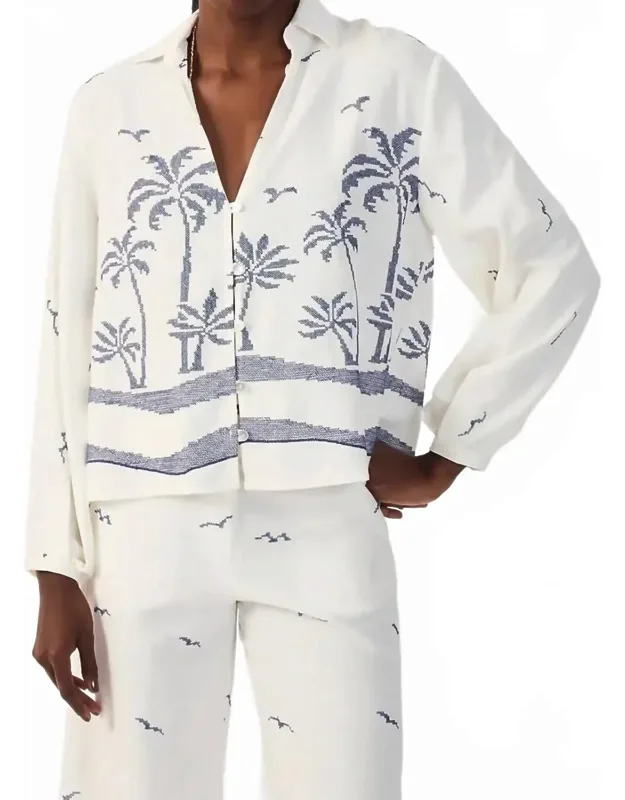 Coconut Tree Linen Shirt