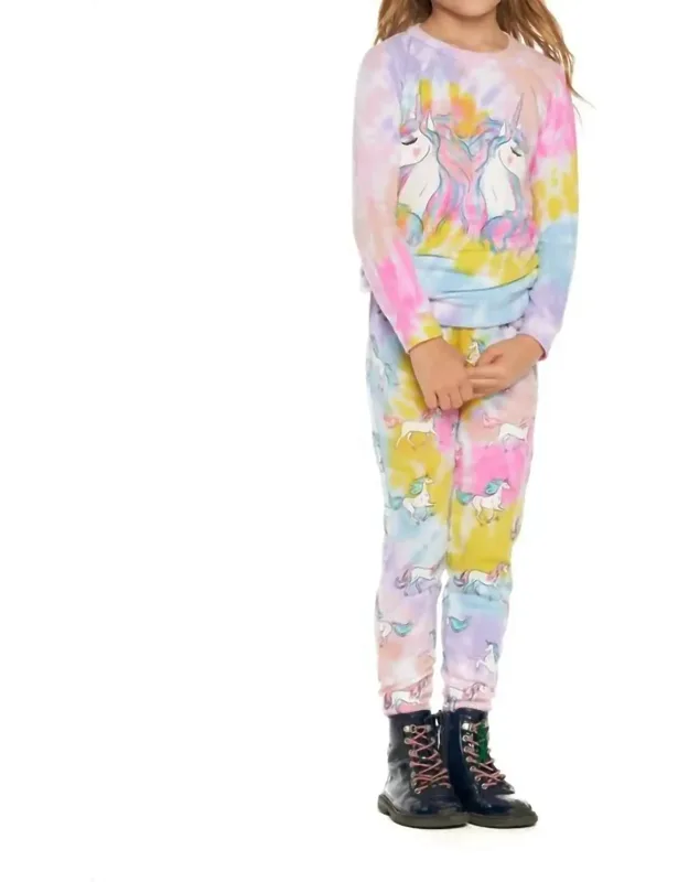 Tie Dye Reflected Unicorn Sweatpants