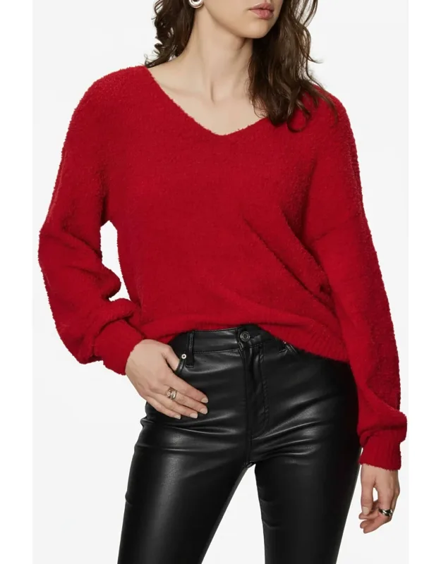 Teddy V Neck Sweater