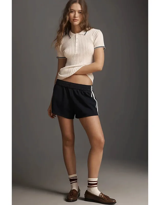 Ribbed Polo Shirt