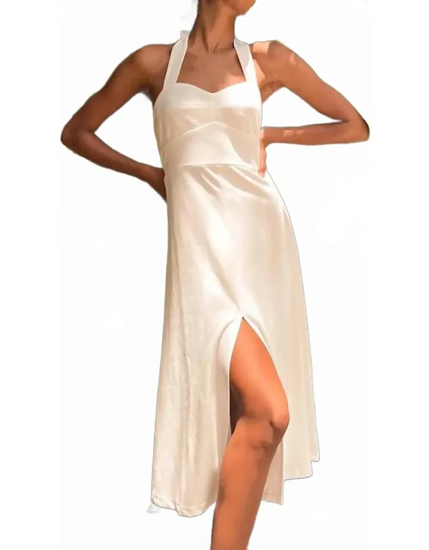 This Is Bliss Halter Midi Dress