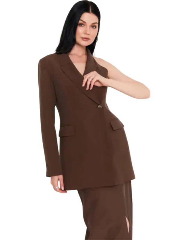 One Shoulder Blazer
