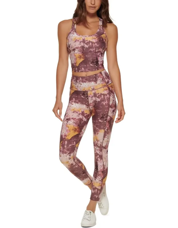 Performance Printed High-waist 7/8 Length Leggings