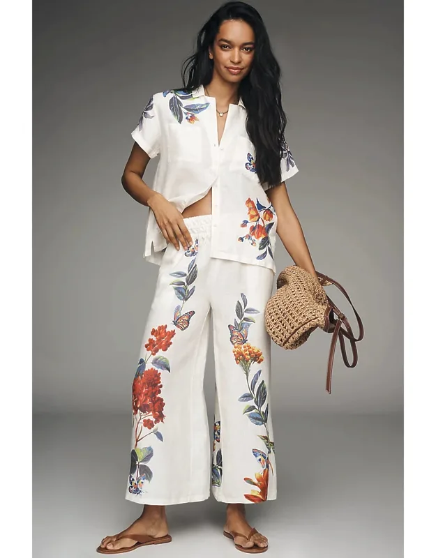Linen Pull-on Pants