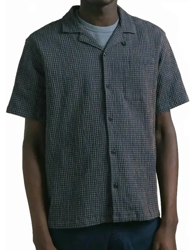 Cramond Check Japanese Seersucker Shirt