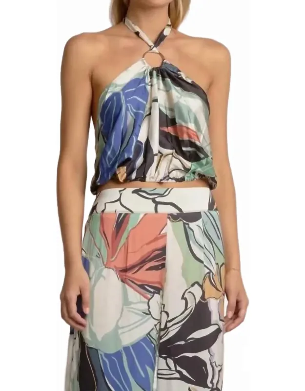 Botanical Halter Top
