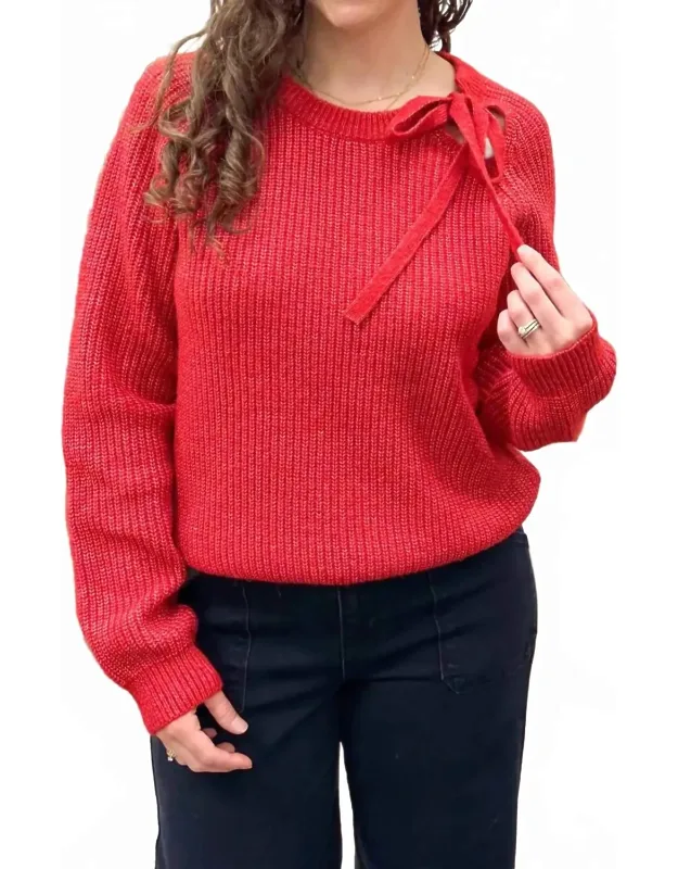 Tie Neck Sweater