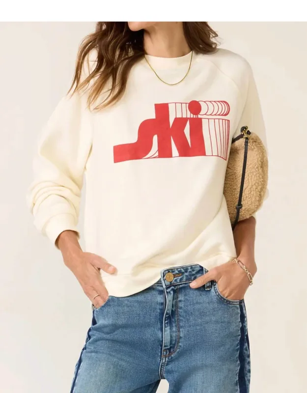 Ski Raglan Crew Sweatshirt