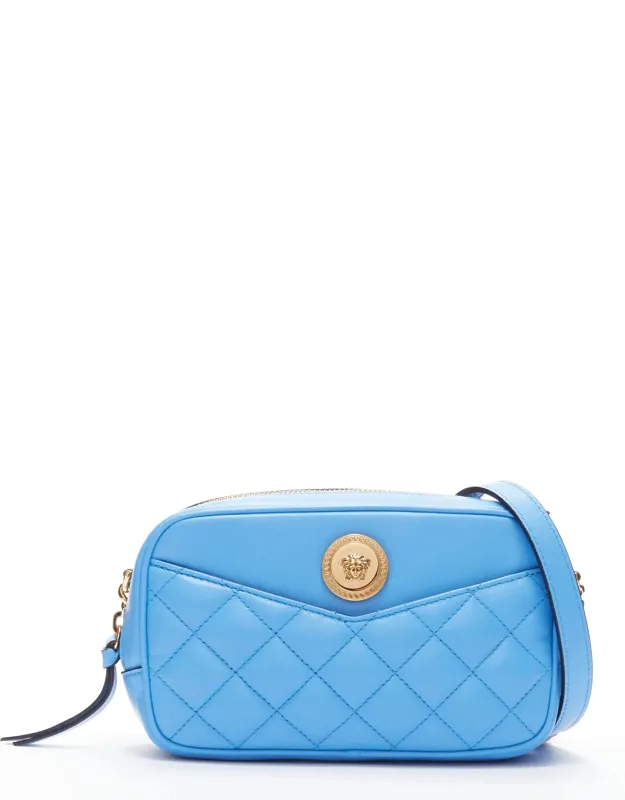 Lambskin Quilted Gold Medusa Chain Bag
