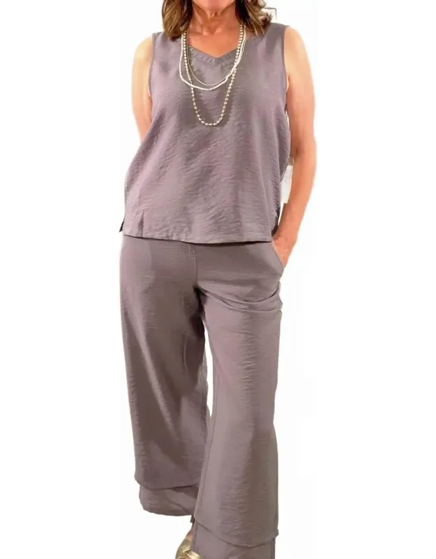 Chic Mixed Media Tank Top