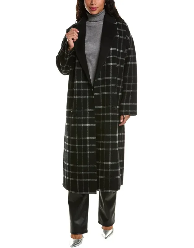 Plaid Wool Coat