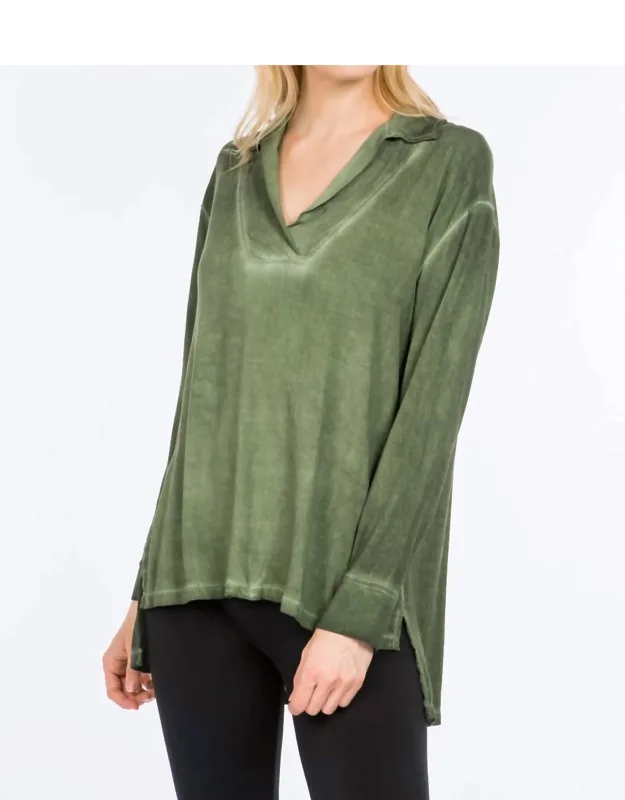 Cross Hatch Collared Tunic