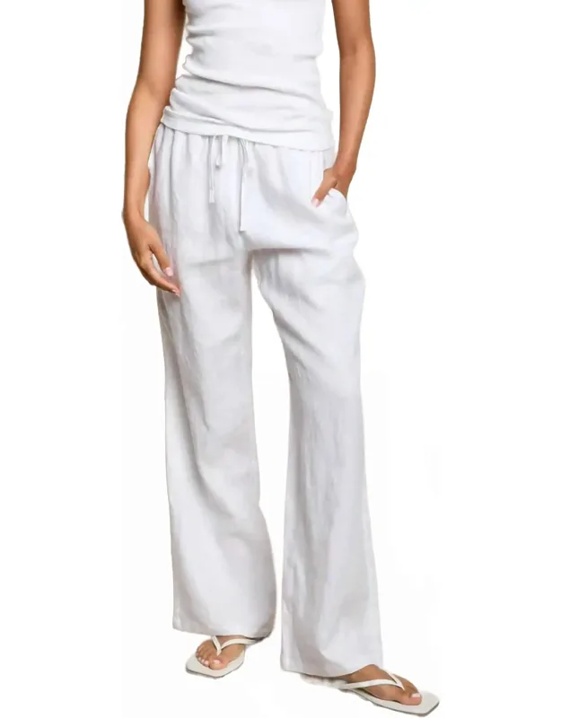 Lorana Linen Drawstring Pants