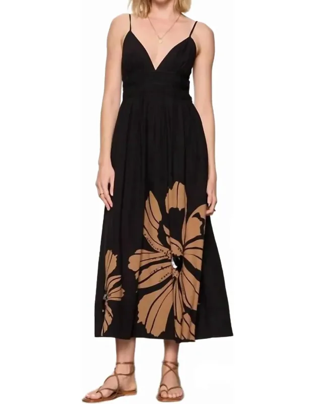 Embellished Volume Maxi Dress