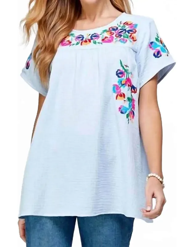 Embroidered Top