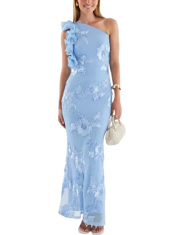 Maxi Dress - Approximately 53.1in From Shoulder To Hem