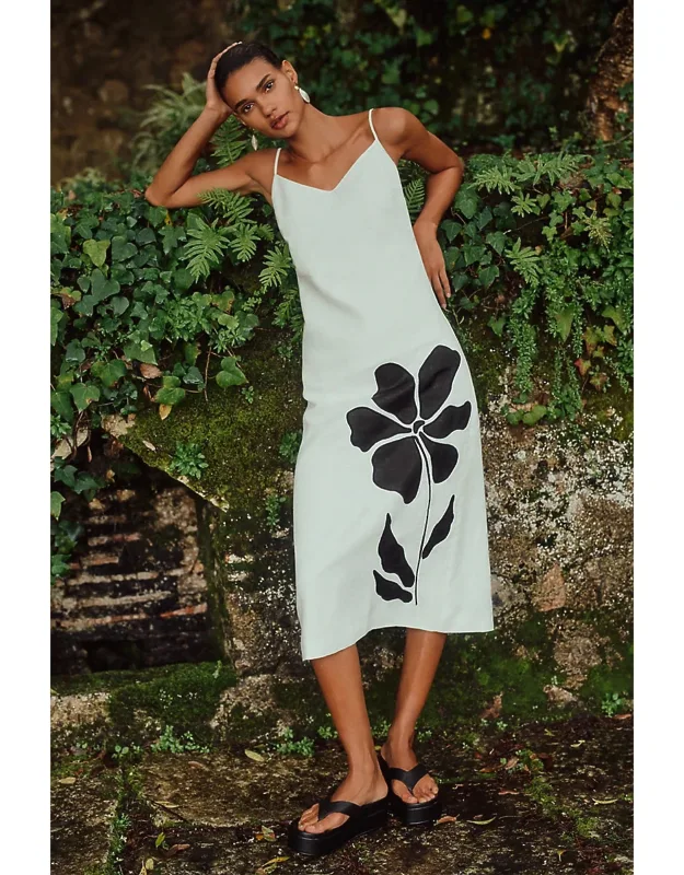 Linen Midi Dress