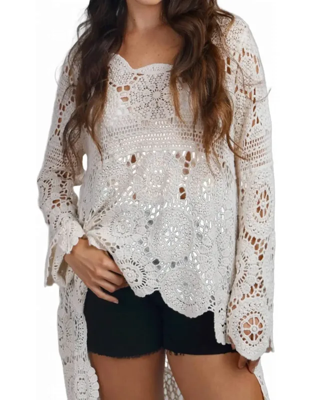 High-low Crochet Cover-up Dress