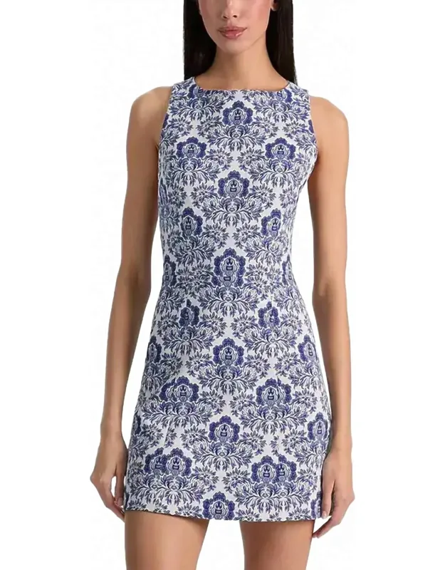 Structured Pouf Mini Dress