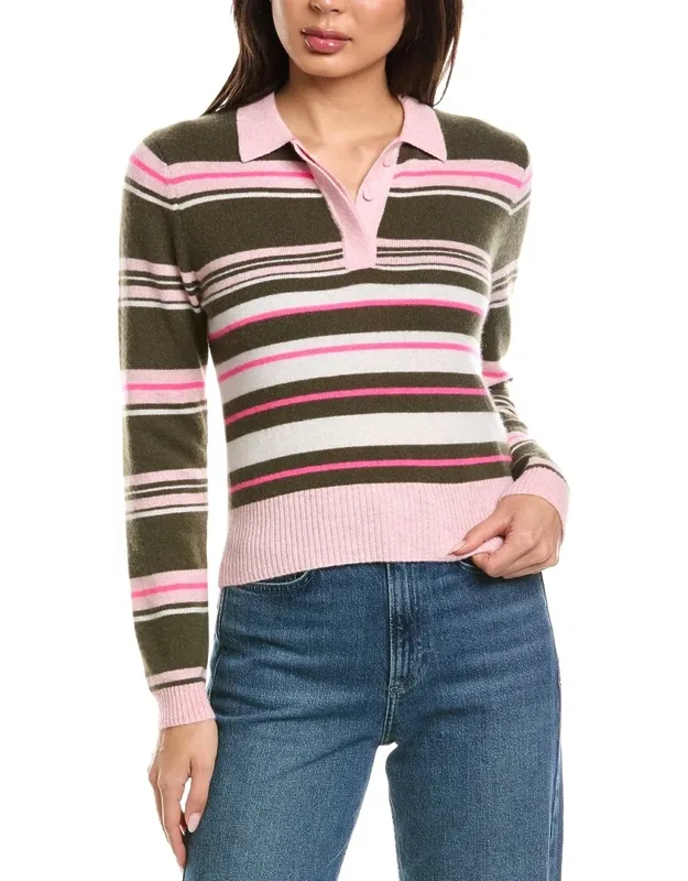 Slim Fit Stripey Polo Sweater