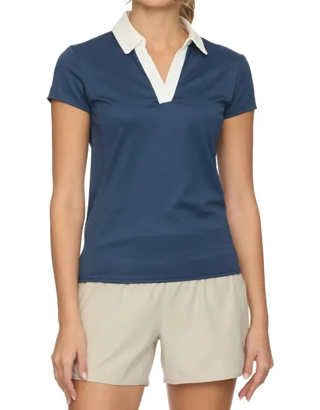 Colorblock Pique Top