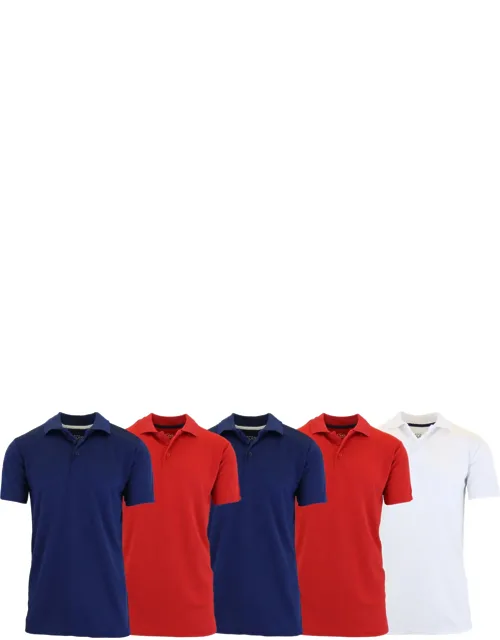 Galaxy By Harvic Tagless Dry-fit Polo Shirt - Moisture Wicking Technology, Stretch Knit