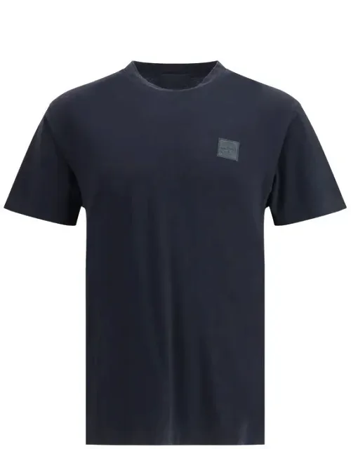 Crew-neck T-shirt With Monochrome Compass Logo