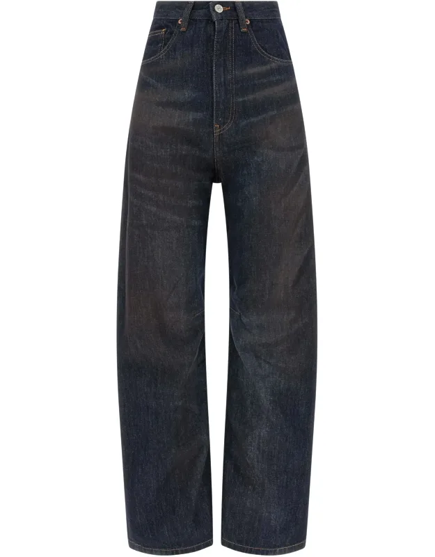 Cotton High-waisted Jeans