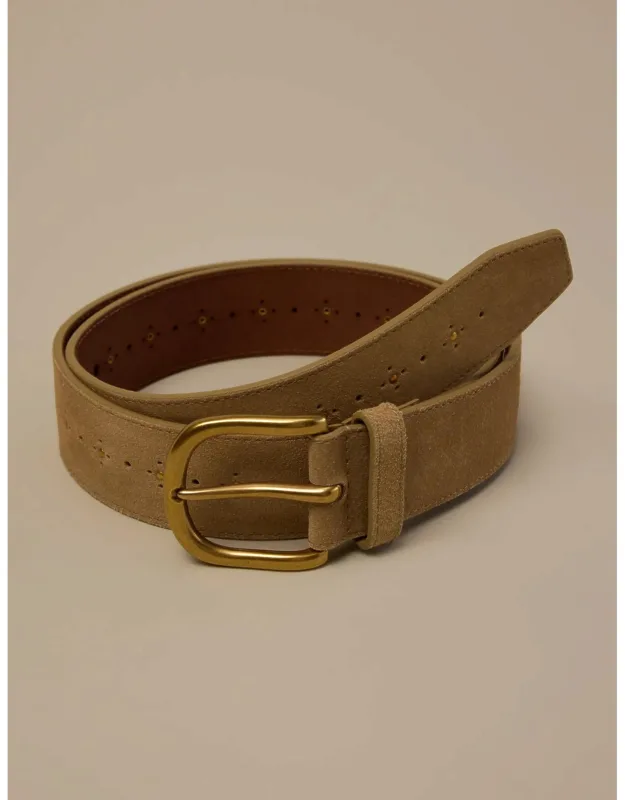 Studded Suede Belt