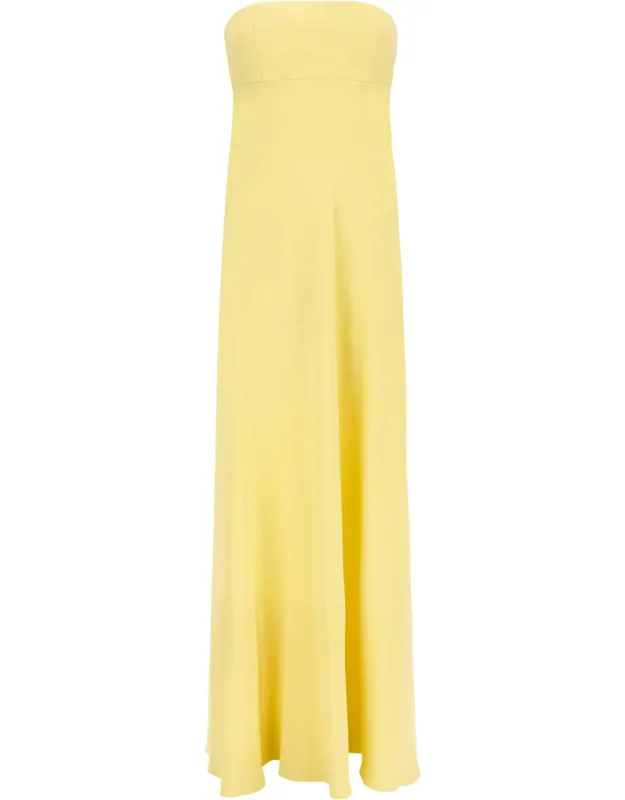 Giovanni Bedin Silk Long Dress With Cut-out Details And Empire Skirt