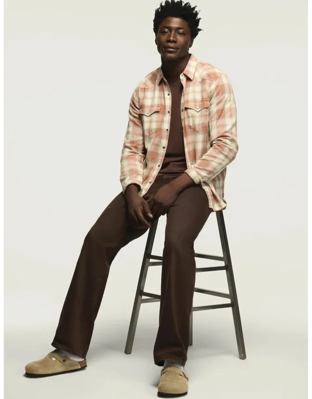 Acid Wash Twill Mesa Western Shirt